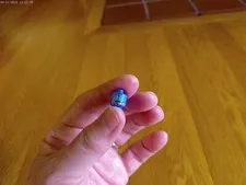 LEGO Minifig Head ONLY Alien Blue Eye Mask Red Dot Pattern Zotaxian 1990s