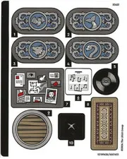 LEGO STICKER SHEET #1 ONLY 76781 WEDNESDAY ENID'S DORM ROOM from set New