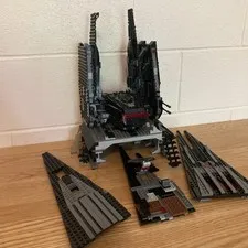 LEGO Star Wars: Kylo Ren's Shuttle (75256) Black Red Gray 99% Complete No Fig