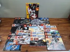 Star Wars Disney LEGO MANUALS ONLY Instruction Book Large Rough Lot Vehicle Read