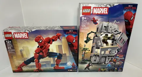 LEGO Marvel: Spider-Man vs. Hulk Epic Clash (76350 & 76346) Two New Sets Sealed