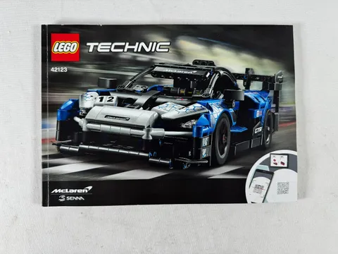 LEGO Technic 42123 McLaren Senna GTR Instruction Manual Only No Legos