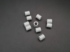 LEGO - 10x - Technic - Lift Arm Thick - 1x1 Spacer - Light Grey - 18654