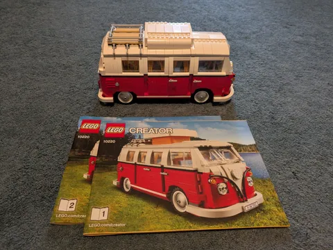 LEGO Creator Expert Volkswagen T1 Camper Van 10220 With Original Instructions