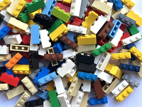 50x Lego Classic 1 x 3 Building Blocks - Assorted Colors