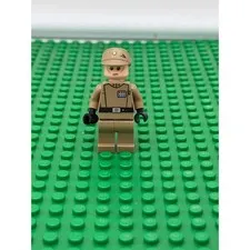 Lego Star Wars Imperial Officer Minifigure Dark Tan Uniform Rank Insignia sw0623