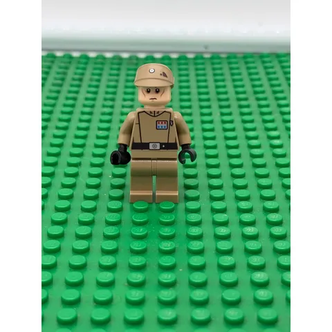 Lego Star Wars Imperial Officer Minifigure Dark Tan Uniform Rank Insignia sw0623