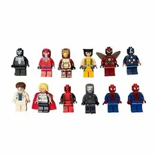 Lot Of 10 LEGO Marvel Minifigures (Venom + Deadpool)