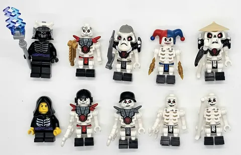 Lego Ninjago Skeleton Army & Garmadon Minifigure Lot