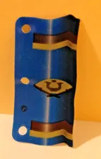 Lego multipls18 Ninja Blue flag Plastic- Black & Gold Stripes-Fan/ Katanas/Horn