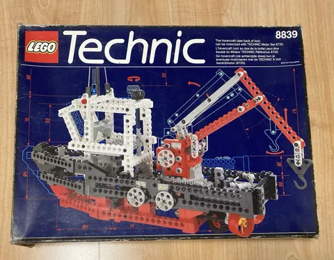 Vintage Lego Technic 8839 Supply Ship Complete with Box and Manual