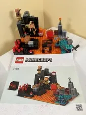 LEGO MINECRAFT 21185: The Nether Bastion, complete with minifigures and manual