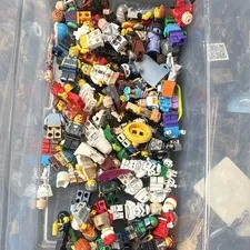 LEGO Minifigure Assorted Lot Mixed Bundle w/ Parts & Accessories Plastic