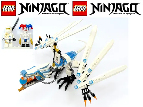 LEGO NINJAGO 2260 ICE DRAGON ATTACK * 100% COMPLETE * CLASSIC SET!