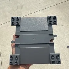 Lego® Duplo TRAIN Tracks Light GREY Gray Track with Ramps for Car Crossing