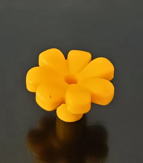LEGO BRIGHT LIGHT ORANGE 32606 Plant Flower with Bar & Small Pin Hole ✿ 1pc