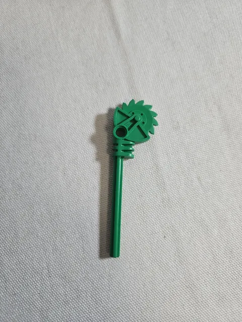 Lego Bionicle Weapon 40341 Circular Saw Blade Long Axle Staff - Green