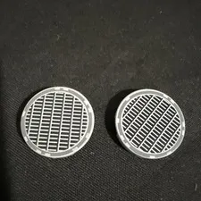 LEGO Star Wars PART - 2 x 2 Round Tile with Grille Fine Mesh Pattern lot x2