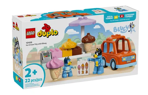 Lego Duplo Bluey Ice Cream Trip Complete Set (22 Pieces) 10458 Age 2+ Sealed New
