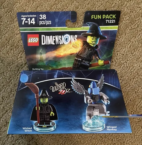 LEGO DIMENSIONS  Fun Pack #71221 Wizard of Oz ~Wicked Witch/Winged Monkey