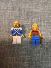 LEGO Pirates Caribbean Minifigure Lot 2 Soldier Pirate Genuine POC