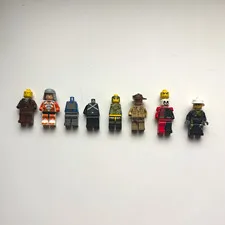 LEGO Minifigure Lot 7-8 Assorted Mixed Characters Plastic Figures 