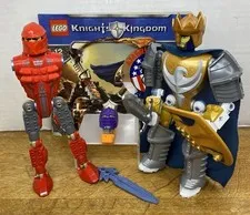 LEGO Knights Kingdom Lot King Jayko 8701 Figure Heads Santis Sir Danju Manual +