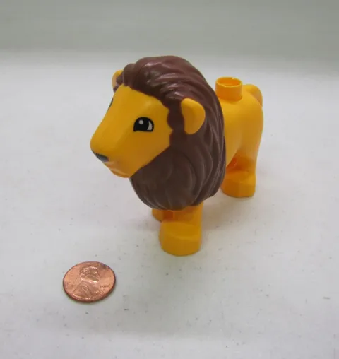 Lego Duplo LARGE MALE LION Animal Zoo replacement piece for SAFARI #2