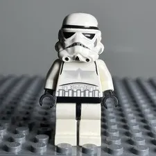 LEGO Star Wars Stormtrooper Minifigure Black Head #7659 SW0036B - 1L