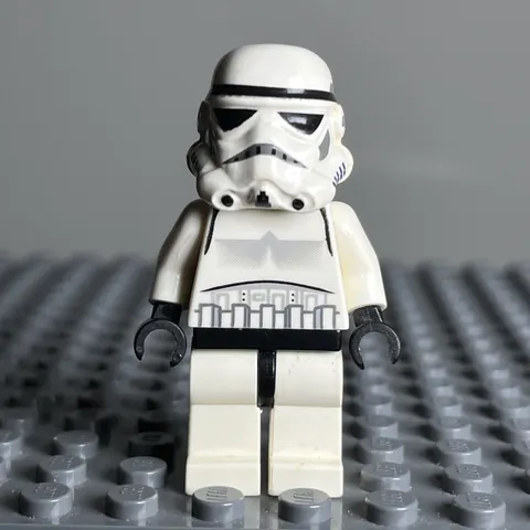 LEGO Star Wars Stormtrooper Minifigure Black Head #7659 SW0036B - 1L