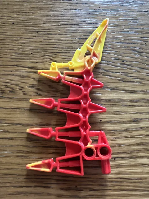 LEGO 61807pb01 Bionicle Weapon Small Blade 4 Spikes Marbled Red XPlode 7147