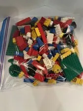 LEGO Bulk Lot 1lb Mixed Bricks Plates Primary Colors Red Blue Yellow White
