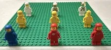 LEGO Minifigures Classic Space Astronauts Lot w/ Space Helmets - Mixed Colors