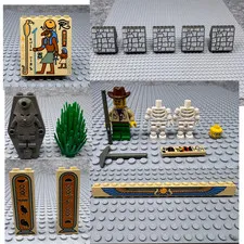 Lego Parts Lot 5978 5988 Egyptian Adventurers Hieroglyphs Walls Tomb Pharaoh