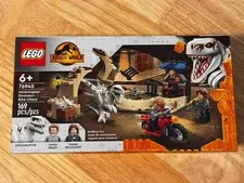 LEGO Jurassic World: Atrociraptor Dinosaur: Bike Chase (76945) Complete