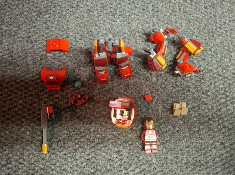 LEGO Super Heroes: Iron Man Mech (76140) Incomplete For Parts + Figure