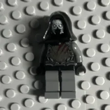 LEGO Hooded Skeleton Style Minifigure Figure Gray Black with Gray Legs