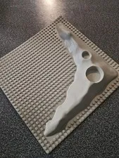 Vintage LEGO Light Gray Raised 32x32 Crater Baseplate 3947A