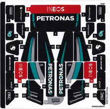 LEGO STICKER SHEET 77244 MERCEDES-AMG PETRONAS F1 TEAM W15 from set New