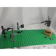 LEGO Din Djarin & 3 Assassin Droid Minifigures - SW1166 2021-22 - SW0222/SW0224