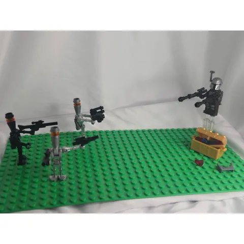 LEGO Din Djarin & 3 Assassin Droid Minifigures - SW1166 2021-22 - SW0222/SW0224