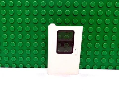 Lego 1 White 1x4x5 Train Door Frame with Glass  NEW