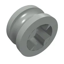 LEGO Part 32123a - Light Gray Technic Bush 1/2 Smooth with Axle Hole Reduced