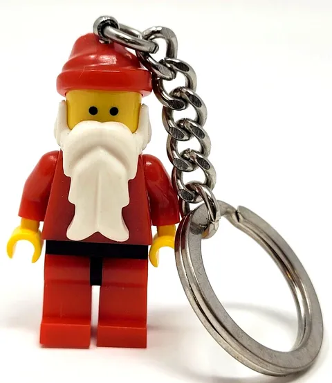 Lego SANTA CLAUS Minifig Keychain Christmas Mini Figure 850150!!