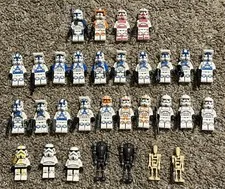 LEGO Star Wars Clone Trooper Minifigure Lot 31 Figures 501st 212th Stormtroopers