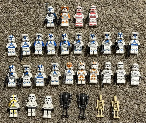 LEGO Star Wars Clone Trooper Minifigure Lot 31 Figures 501st 212th Stormtroopers