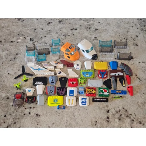 Lego Vehicle Parts Hoods, Windows, Propellers Plane over 60 pcs Lego CITY Disney