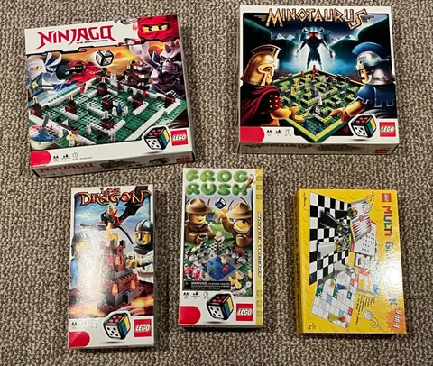 LEGO Games 5Pack NinjaGo Minotaurus Frog Rush Lava Dragon MultiGamePack Complete