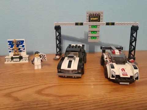 LEGO Speed Champions Bundle/Lot – Ford GT40, Ford GT, Camaro, Audi R18 + Race Ac