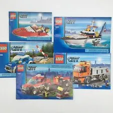 Lego Manual Only Instruction 5 Book LOT City Set 4641 4642 4434 4436 7942